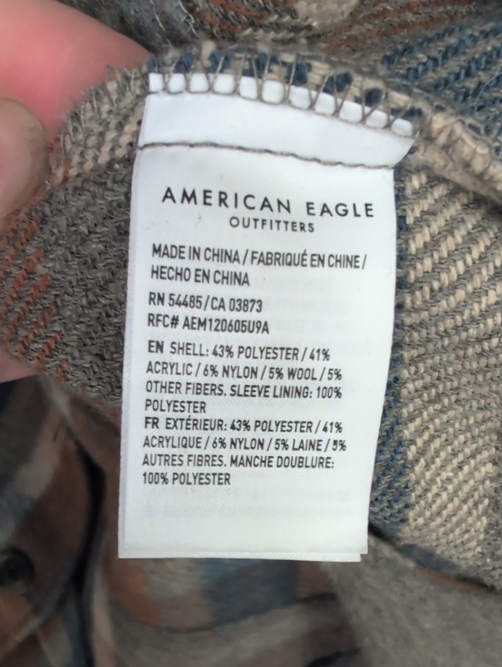 American Eagle Outfitters Oversized Plaid Shacket Elongated Cut - Women's Small - Picture 6 of 7